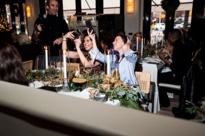 Guests attend the Manolo Blahnik's Festive Luncheon.