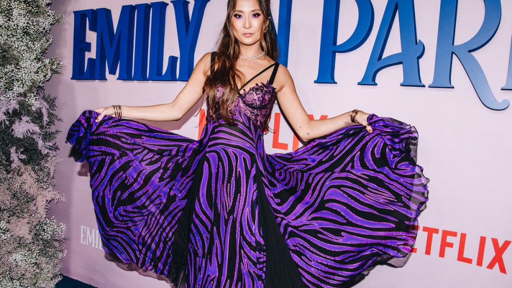 Ashley Park at the special screening of season 3 of "Emily In Paris" held at The French Consulate General on December 15, 2022 in New York City.