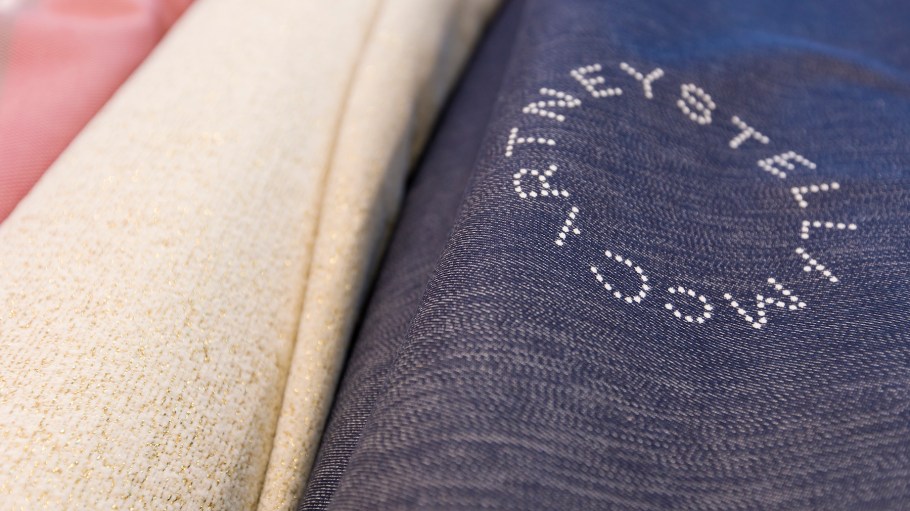 Sampling of Stella McCartney materials that will be processed by PEI.