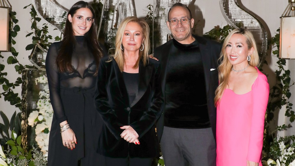 Alexa Dell, Kathy Hilton, Marc Metrick, Tina Craig at Saks dinner in Los Angeles.