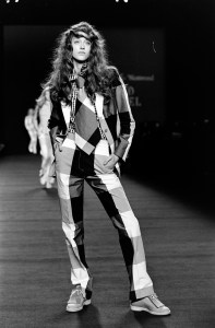 A look from then Vivienne Westwood Spring 2000 Ready to Wear Runway Show.