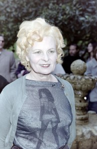 Vivienne Westwood at the Spring 2000 Runway Presentation.