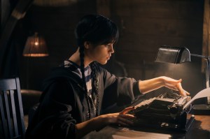 Wednesday. Jenna Ortega as Wednesday Addams in episode 101 of Wednesday. Cr. Vlad Cioplea/Netflix © 2022