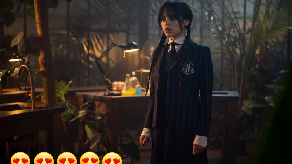 Jenna Ortega as Wednesday Addams.