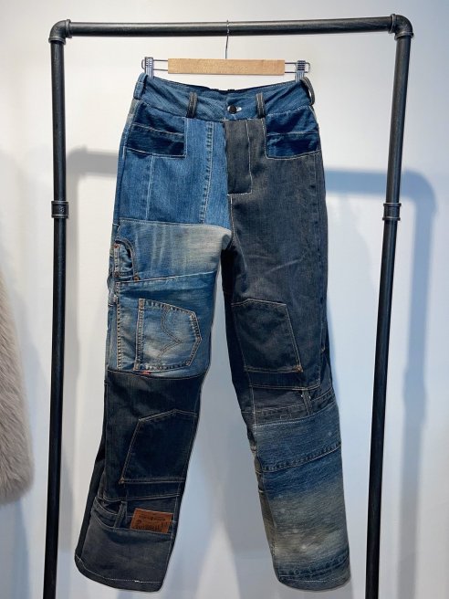 Hargan Denim launched a collection of jeans made with repurposed Cone Denim garments and sample fabrics from the early to mid-2000s.