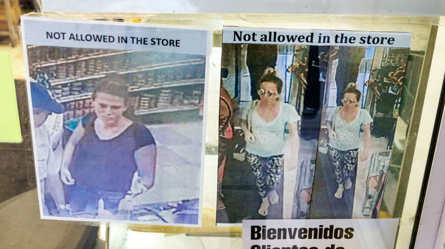 A Miami Beach store publicly shames alleged shoplifters.