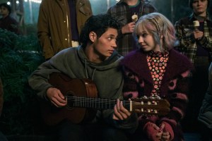 Wednesday. (L to R) Noah B. Taylor as Bruno, Emma Myers as Enid Sinclair in episode 203 of Wednesday. Cr. Helen Sloan/Netflix © 2025