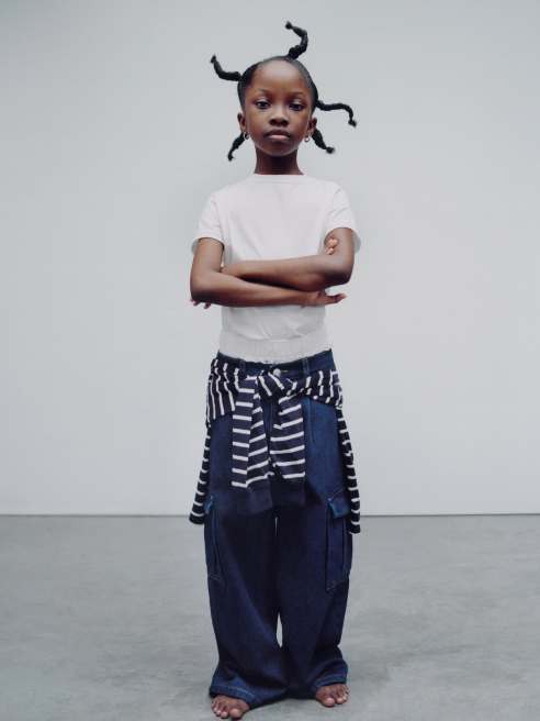 Zara is building out its circular denim collection to include baby and children.