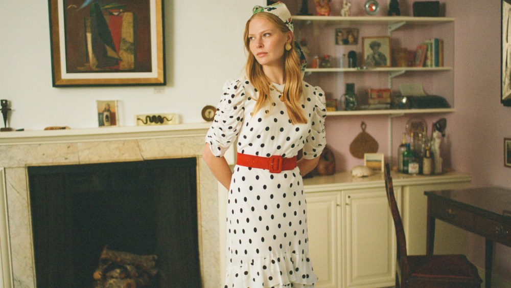 Rixo polka dot dress