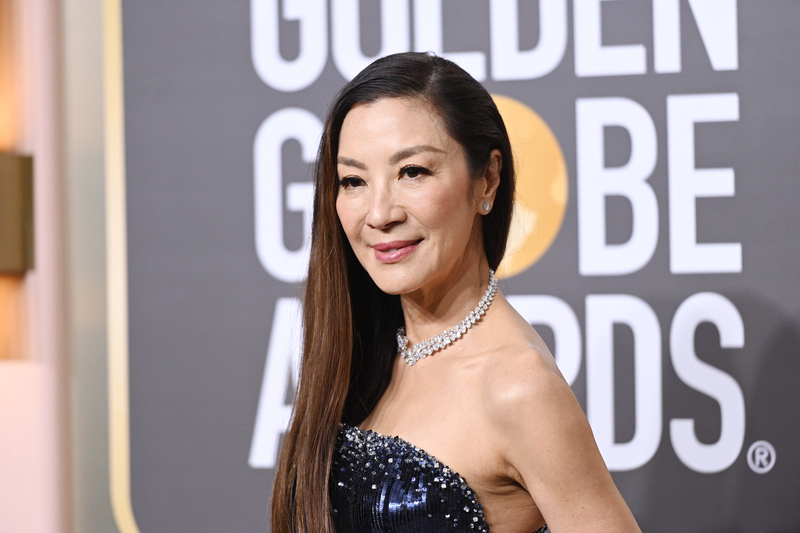 Michelle Yeoh at the 80th Annual Golden Globe Awards held at The Beverly Hilton on January 10, 2023 in Beverly Hills, California.