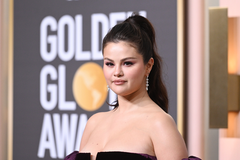 Selena Gomez at the 2023 Golden Globe Awards on Jan. 10 in Beverly Hills.