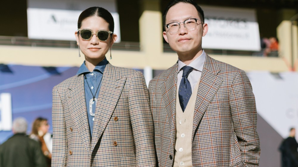Street style at Pitti Uomo 2023.