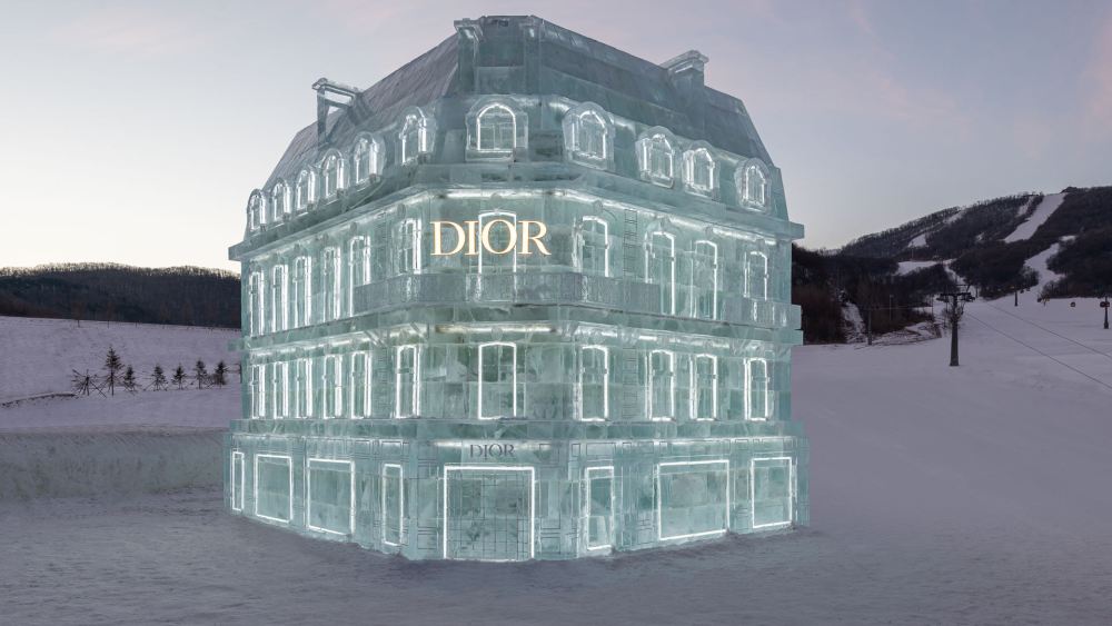 Dior ski pop up at the Lake Songhua Seibu Prince Hotel in Jilin Province, China.