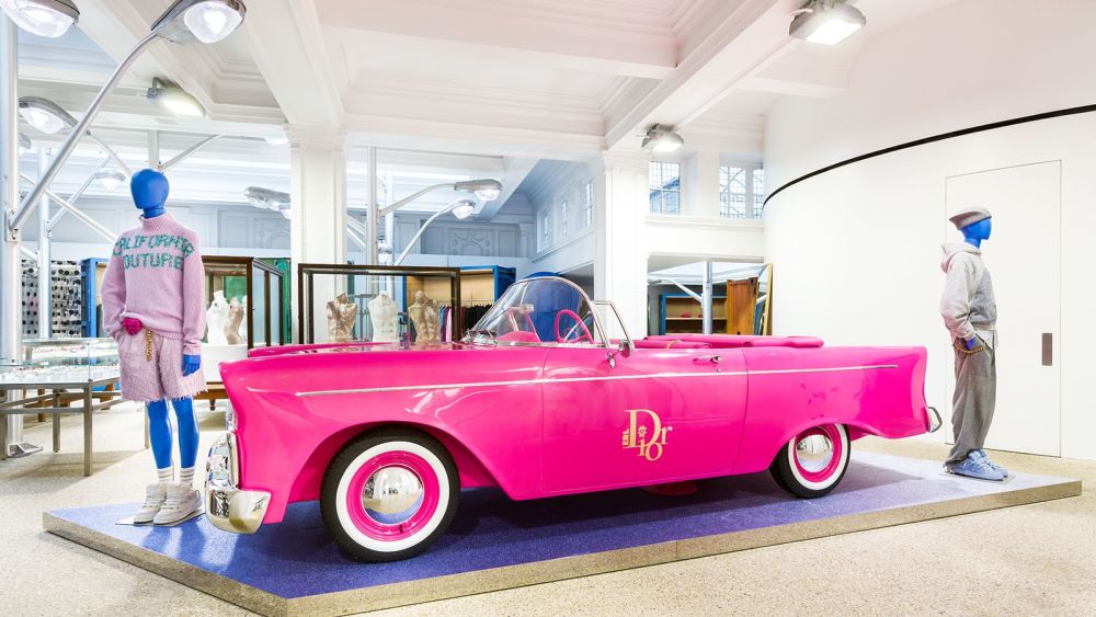 Dior Men resort 2023 x Eli Russell Linnetz's label ERL installation at  Dover Street Market London.