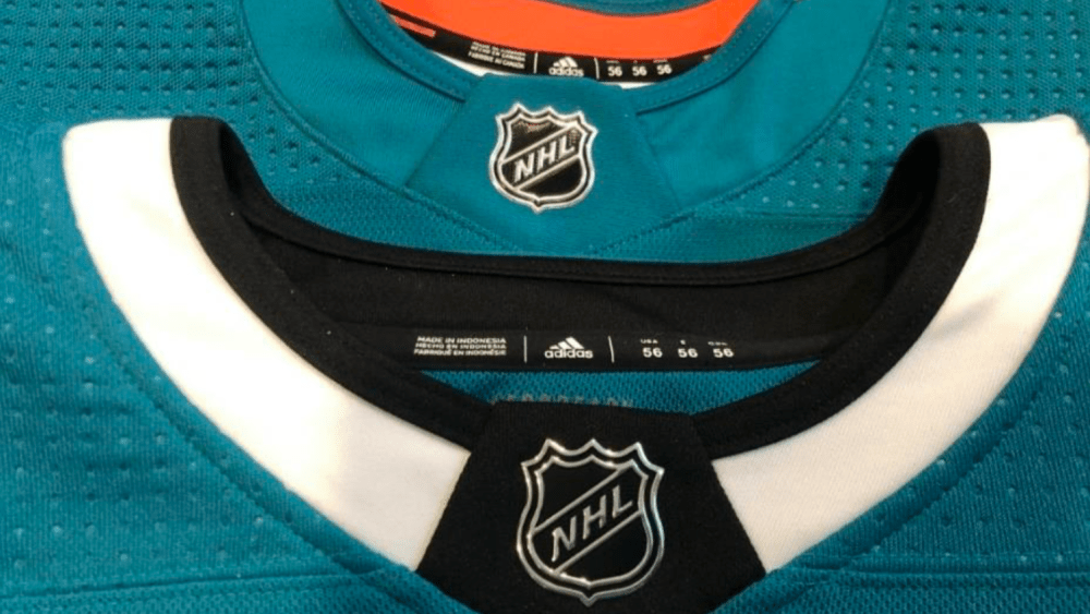 created through the machines which mechanically press the jersey, according to a recent lawsuit. The dimples in the authentic jerseys (bottom) appear added solely for aesthetics.