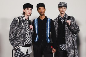 Backstage at Amiri Men’s Fall 2023