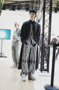 Backstage at Amiri Men’s Fall 2023