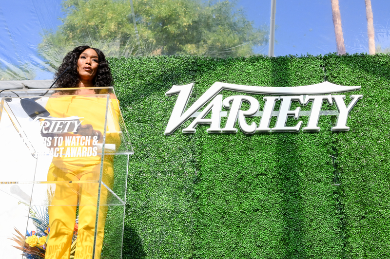 Angela Bassett at the 2023 Palm Springs International Film Festival: Variety's Directors To Watch Brunch at Parker Palm Springs on January 06, 2023 in Palm Springs, California.