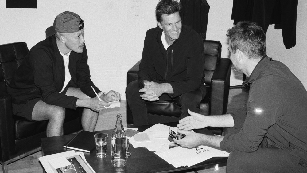Dao-Yi Chow, Tom Brady and Jens Grede work together on the Brady brand.