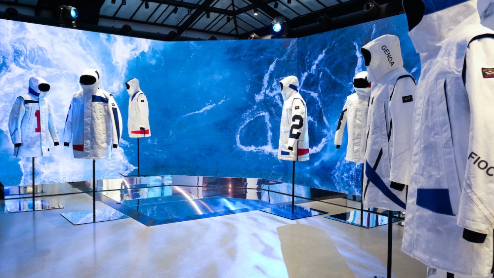 Paul&Shark's Re-Sail jackets unveiled during a Milan Fashion Week event.