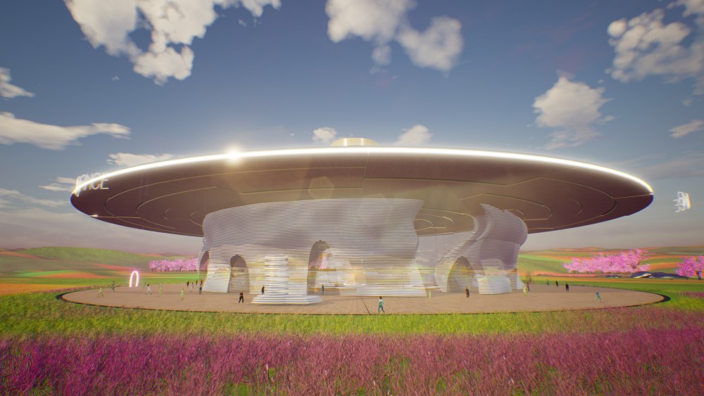 Digital Village virtual pavilion in metaverse