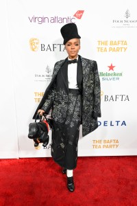 Janelle Monáe at the BAFTA Tea Party held at Four Seasons Hotel Los Angeles At Beverly Hills on January 14, 2023 in Los Angeles, California.