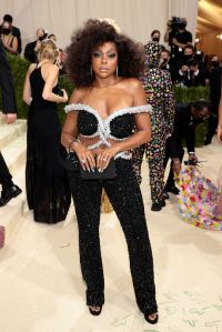 NEW YORK, NEW YORK - SEPTEMBER 13: Taraji P. Henson attends The 2021 Met Gala Celebrating In America: A Lexicon Of Fashion at Metropolitan Museum of Art on September 13, 2021 in New York City. (Photo by Dimitrios Kambouris/Getty Images for The Met Museum/Vogue )