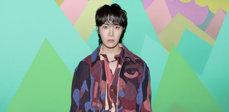 bts member Jung Hoseok J-Hope at front row, Louis Vuitton Menswear fall 2023 show, part of Paris Fashion Week on Jan. 19 in Paris.