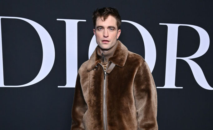 Robert Pattinson at the Dior Homme Menswear Fall 2023 show a part of Paris Fashion Week on Jan. 20 in Paris.