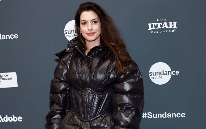 Anne Hathaway at the 2023 Sundance Film Festival "Eileen" on Jan. 21 in Park City, Utah.