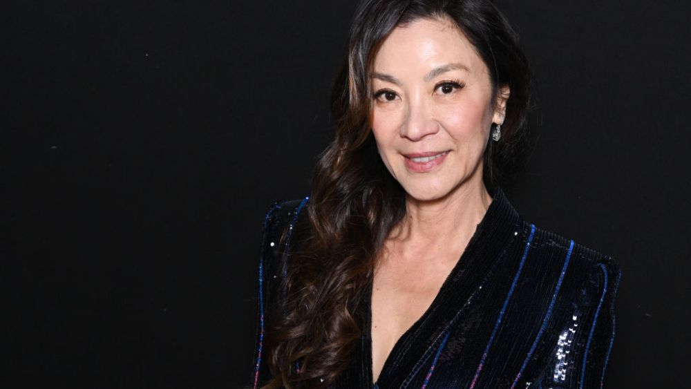 PARIS, FRANCE - JANUARY 24: (EDITORIAL USE ONLY - For Non-Editorial use please seek approval from Fashion House) Michelle Yeoh attends the Giorgio Armani Prive Haute Couture Spring Summer 2023 show as part of Paris Fashion Week  on January 24, 2023 in Paris, France. (Photo by Stephane Cardinale - Corbis/Corbis via Getty Images)