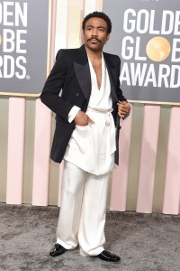 Donald Glover in Saint Laurent.