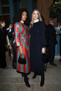 Tina Kunakey and Rosie Huntington-Whitely