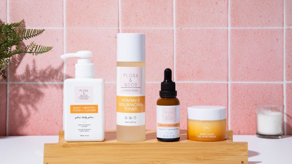 Halal skin care brand Flora & Noor's Vitamin C Collection.