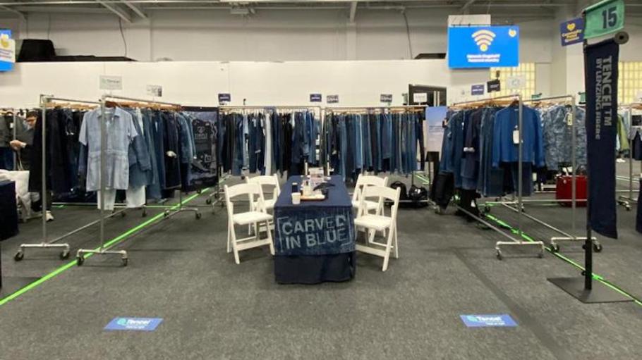Lenzing's booth at Kingpins New York, January 2023