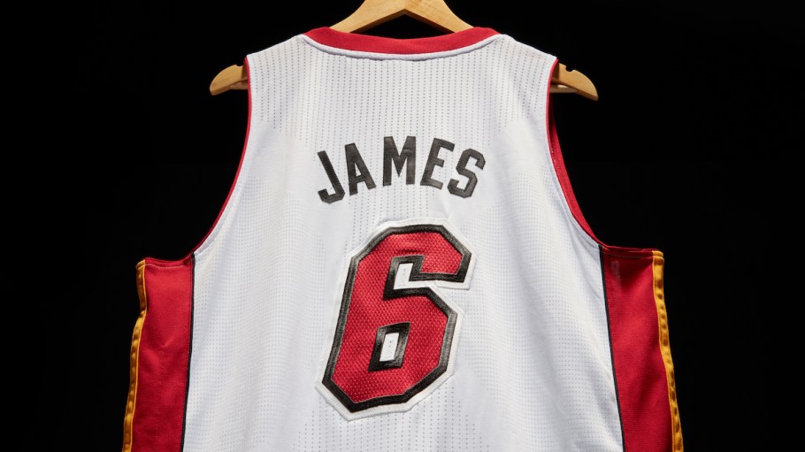 The room dedicated to the LeBron James jersey worn during Game 7 of the 2013 NBA Finals has its own room as part of "The One" curated series to be auctioned off at Sotheby's next Friday.