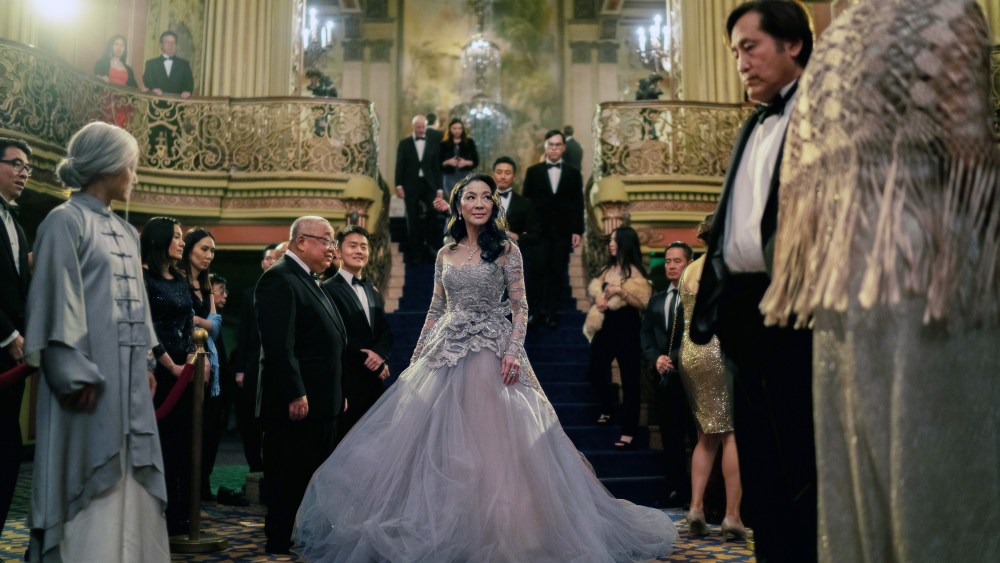 EVERYTHING EVERYWHERE ALL AT ONCE, Michelle Yeoh (center), 2022. ph: Allyson Riggs /© A24 / Courtesy Everett Collection