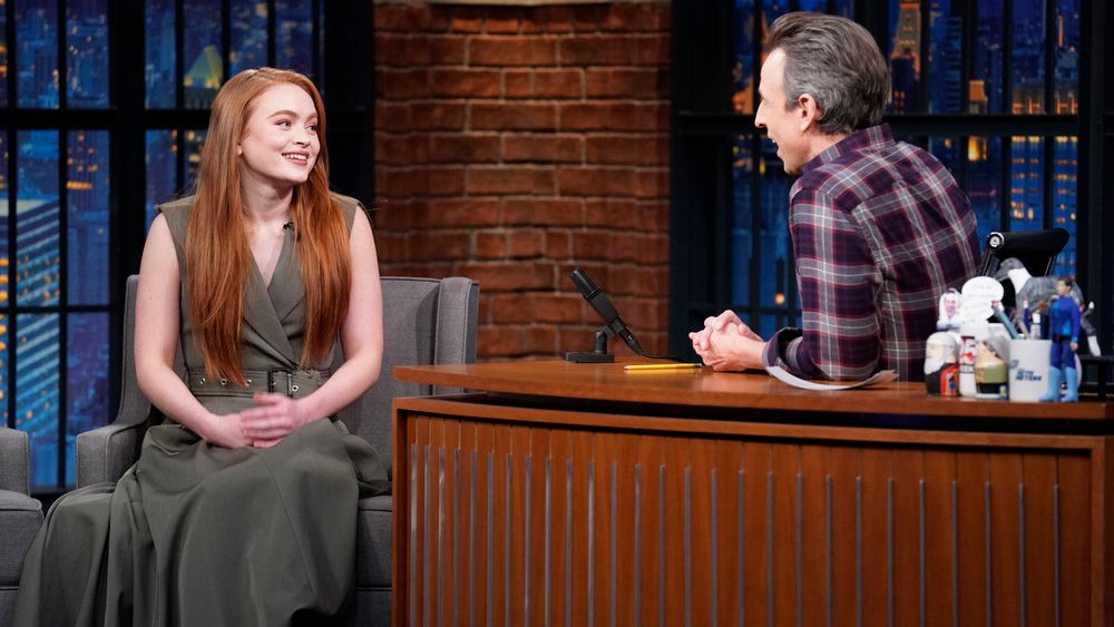 Sadie Sink on the Jan. 18 episode of "Late Night With Seth Meyers."
