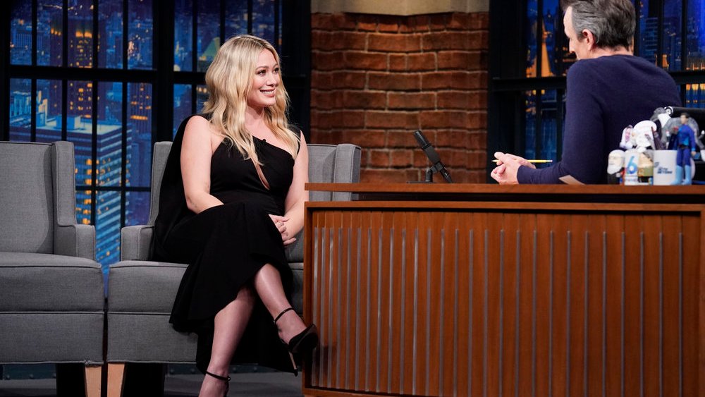 Hilary Duff on the Jan. 23 episode of "Late Night with Seth Meyers."