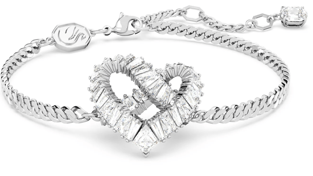 A close up of the Volta bracelet from Swarovski's Valentine's Day campaign.