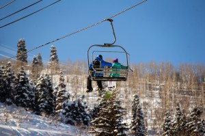 The scene at the Sundance Film Festival 2023 in Park City, Utah.