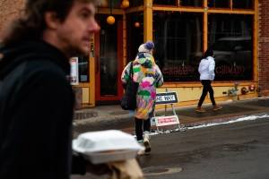 The scene at the Sundance Film Festival 2023 in Park City, Utah.