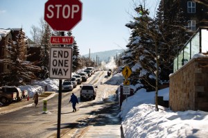 The scene at the Sundance Film Festival 2023 in Park City, Utah.
