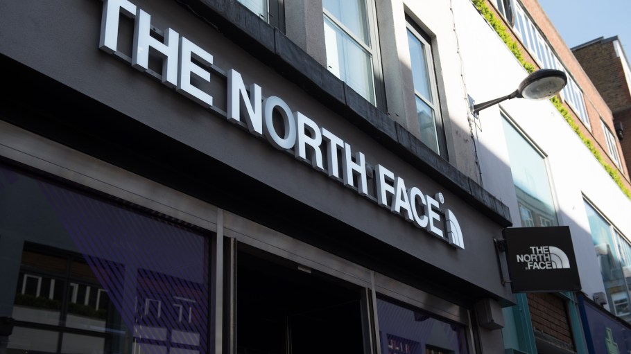 A general view of The North Face fashion retail store in Carnaby Street on May 13, 2019 in London, England.