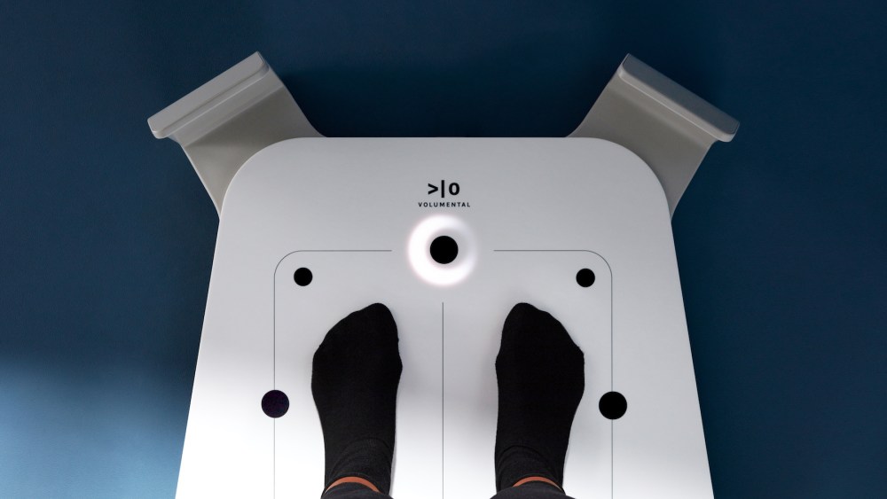 Volumental foot scanner. 
Stylist: Camilla Perez