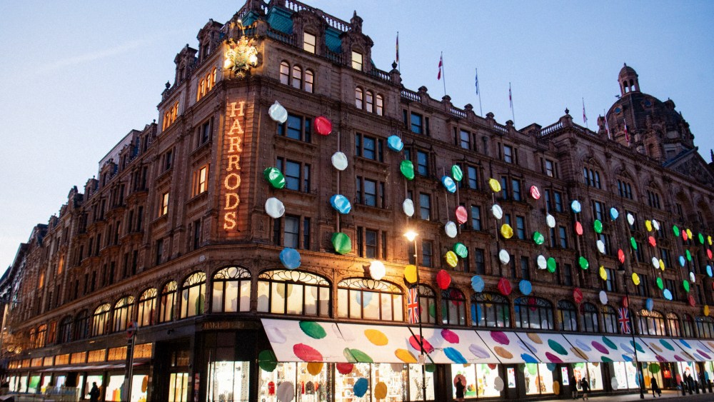 Yayoi Kusama x Louis Vuitton display at Harrods.