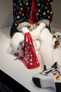 Yayoi Kusama x Louis Vuitton display at Harrods.