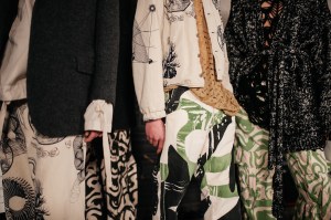 Backstage at Dries Van Noten Men's Fall 2023