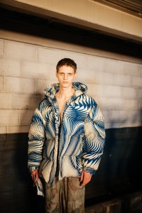 Backstage at Dries Van Noten Men's Fall 2023