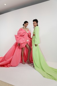 Backstage at Giambattista Valli Couture Spring 2023